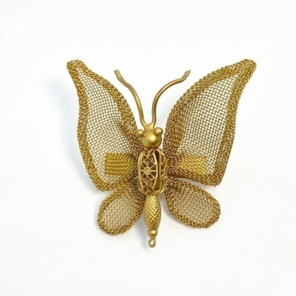 Sarah Cavender Butterfly Mesh Brooch